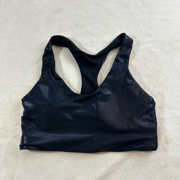 Old Navy Black Racerback Sports Bra, Medium - Picture 2 of 7
